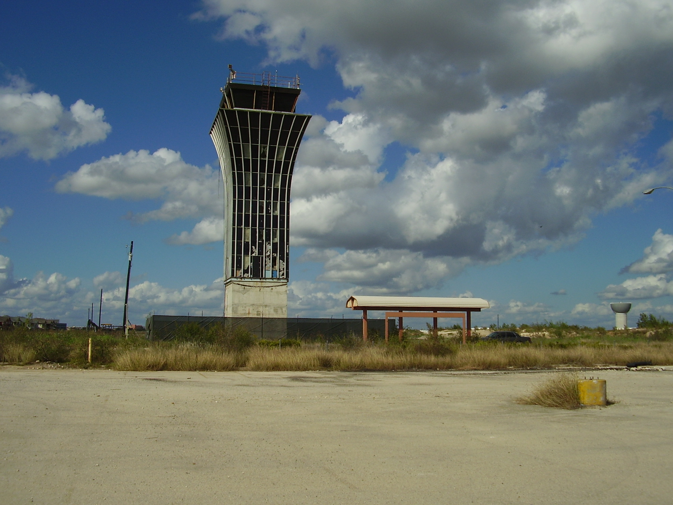 The former control tower of Robert Mueller Municipal Airport in Austin, east of Cherrywood