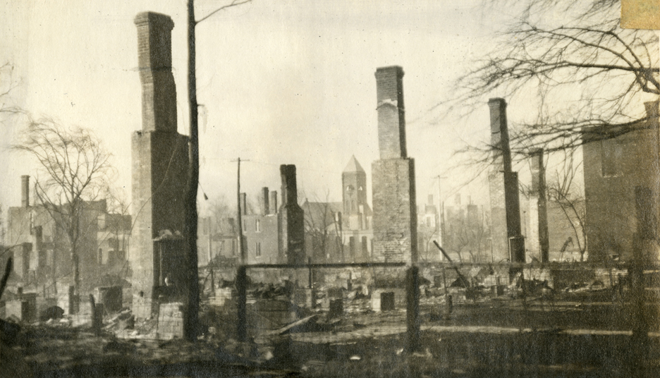 Photographs of East Nashville after the Great Fire of 1916