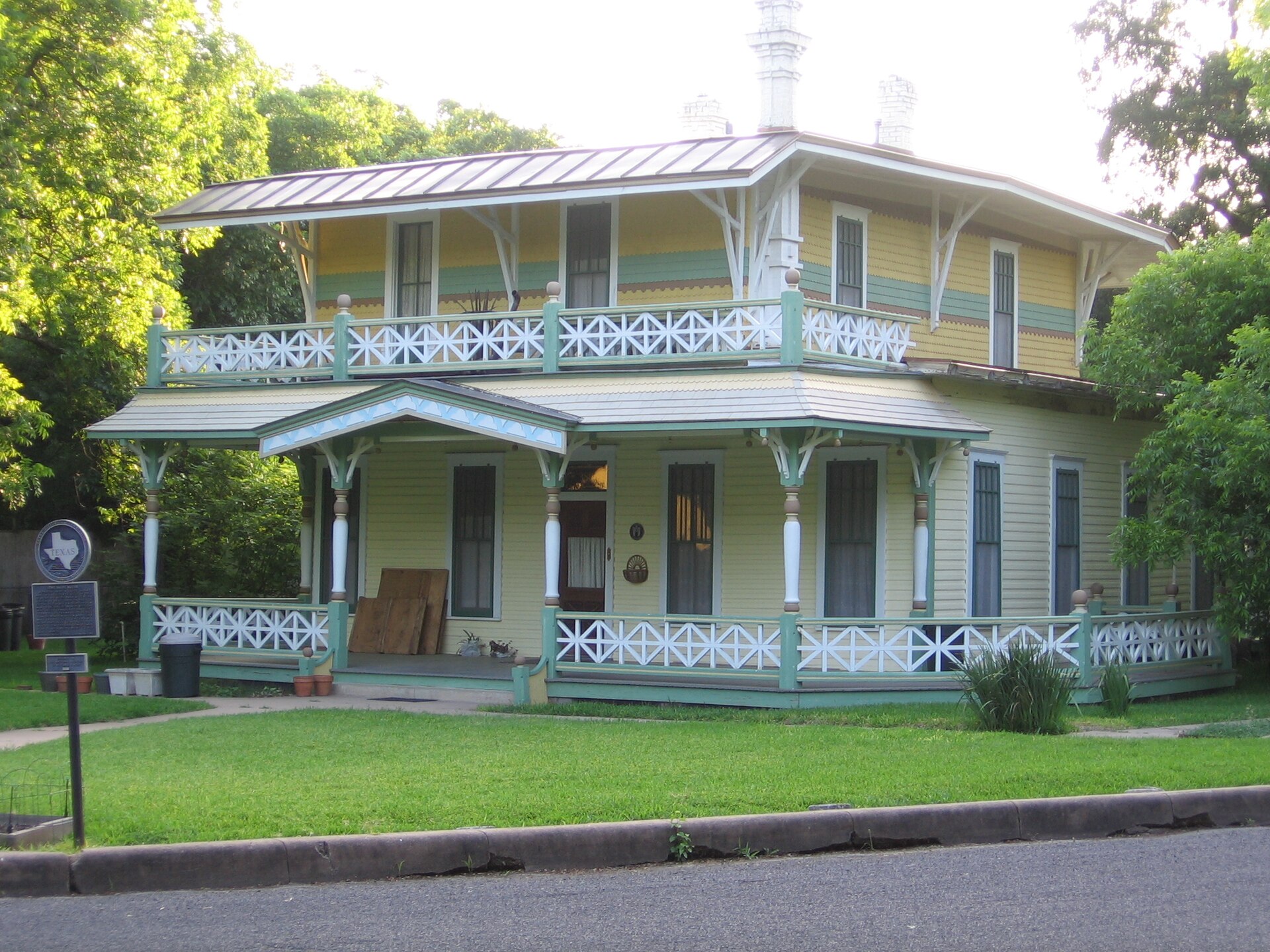 The Col. Monroe M. Shipe House, a Queen Anne house at 3816 Avenue G in Hyde Park, Austin
