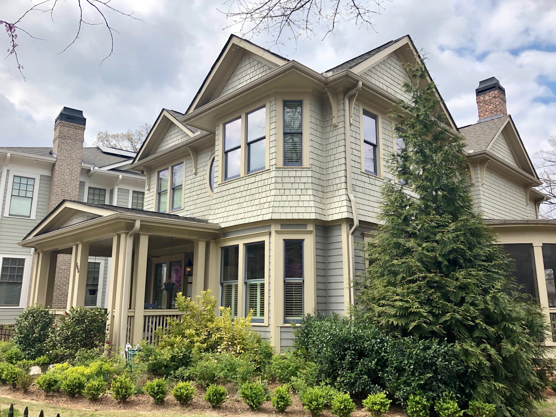 Houses along Euclid Avenue in Inman Park, Atlanta