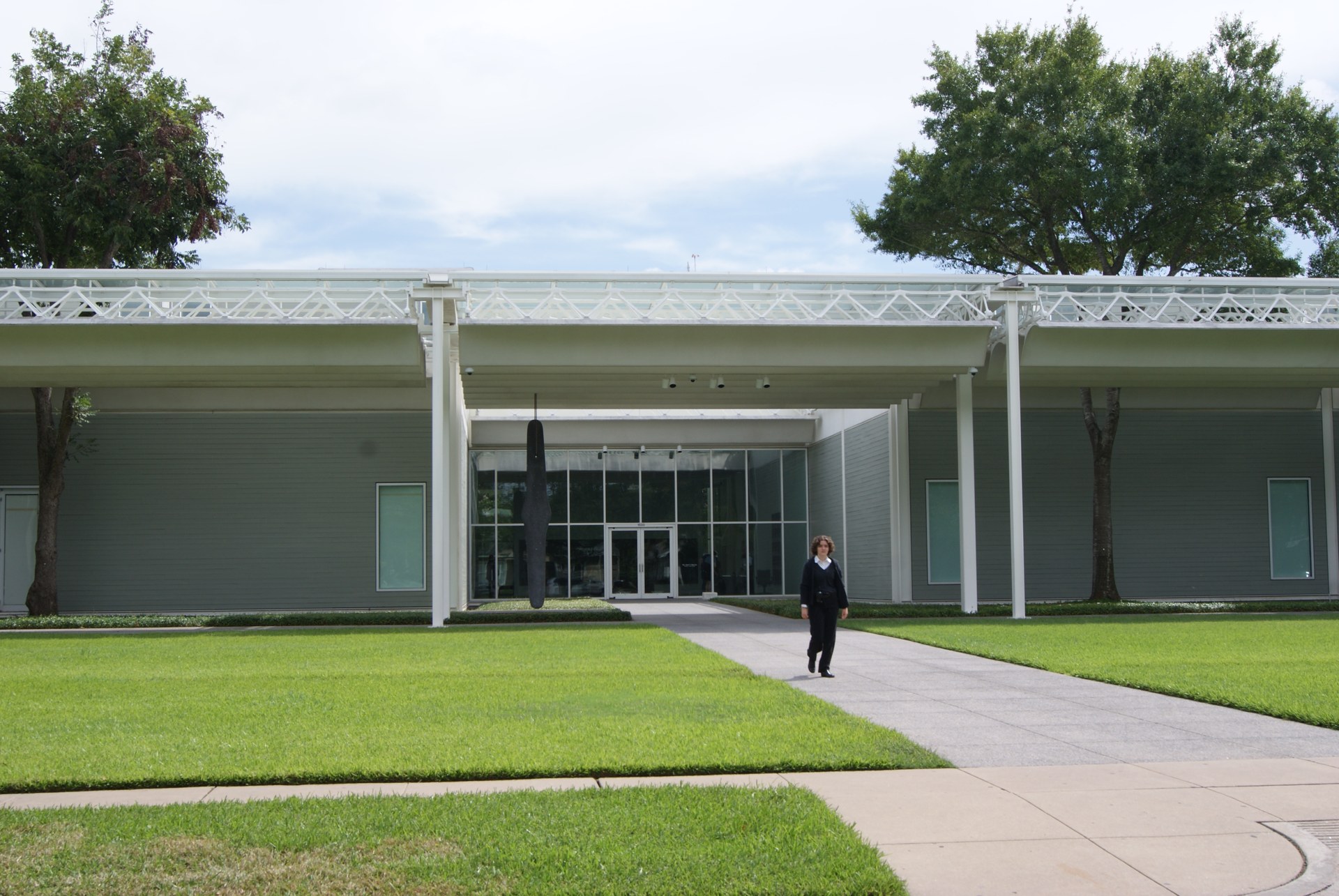 The Menil Collection museum building and lawn in Montrose, Houston
