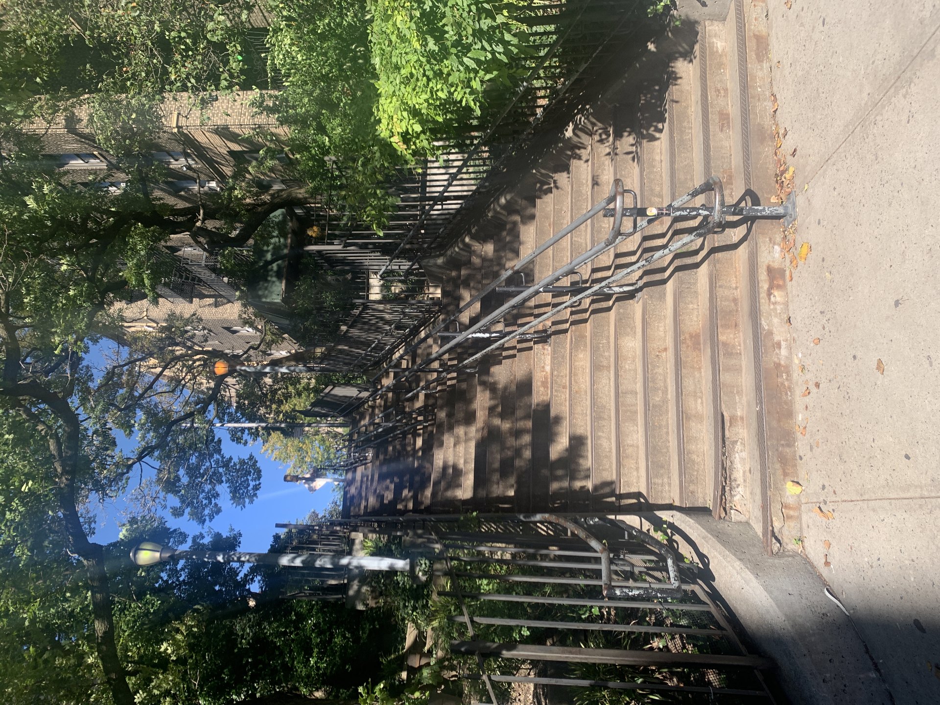 The Pinehurst Avenue public stairs at West 181st Street in Washington Heights, Manhattan